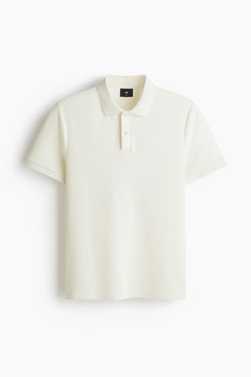 H&M  Slim Fit Jacquard-knit polo shirt for Men | Best Price UAE